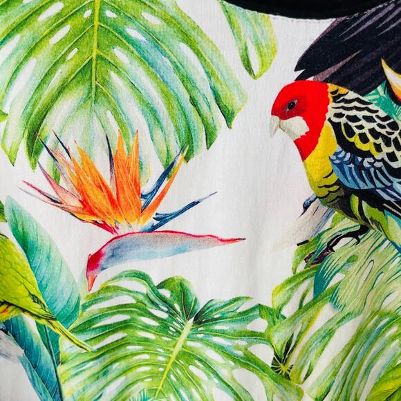 Soft Surroundings Size S Tropical Jungle Knit tunic - Picture 6 of 12